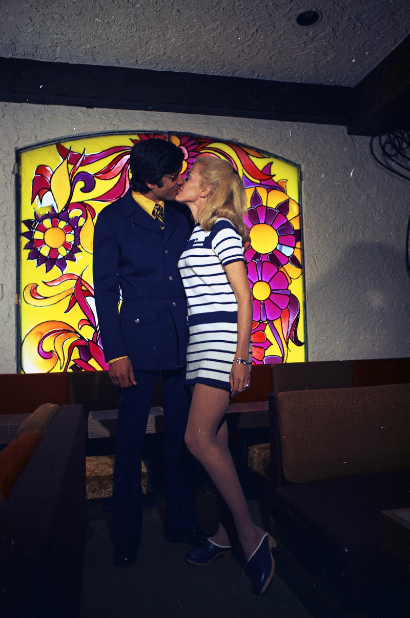 A couple from a men's fashion shoot, 1970. Image no. ASC01642.